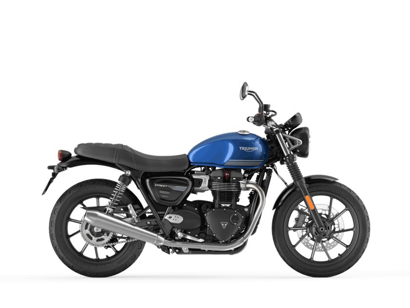 What a gem: the Street Twin’s Cobalt Blue brings the price up to $9,995.
