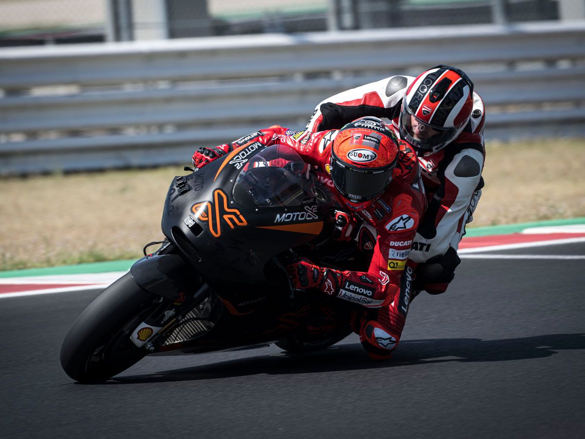 A few lucky guests were treated to two-up rides with Ducati MotoGP racers.