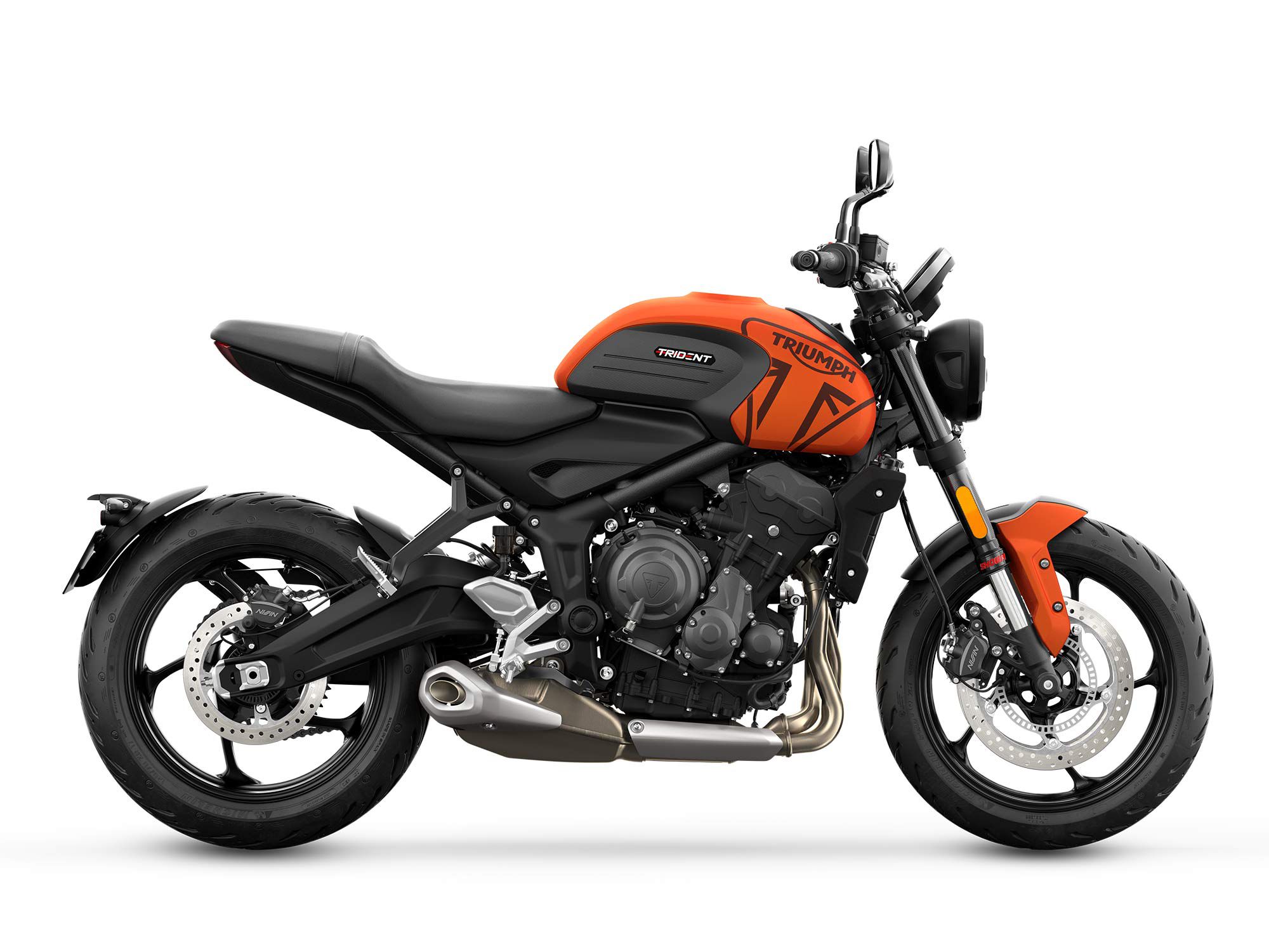 Trident 660 – Matte Baja Orange and Matte Storm Grey
