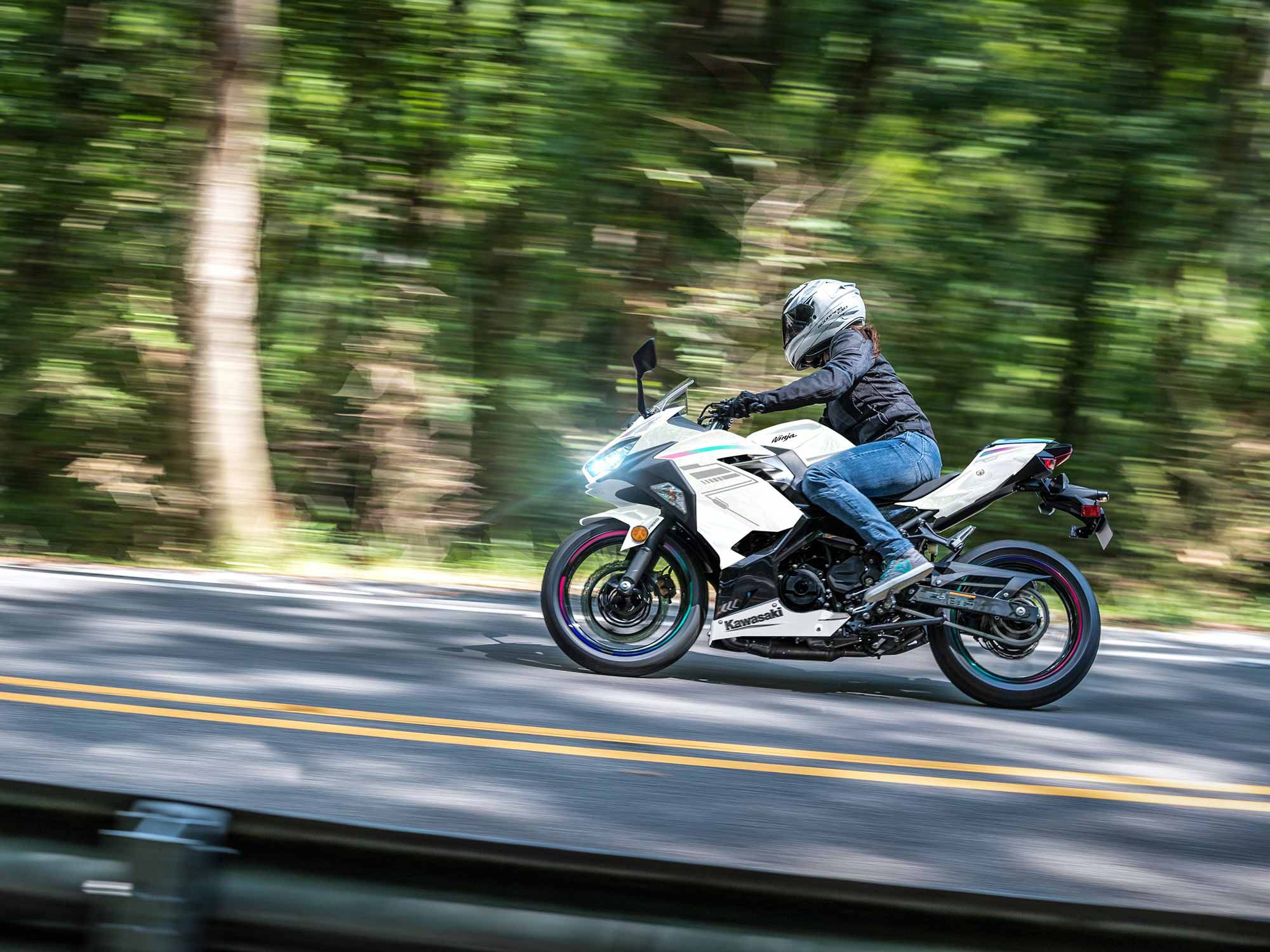 The Ninja 400 has a wide appeal across the whole skill spectrum.