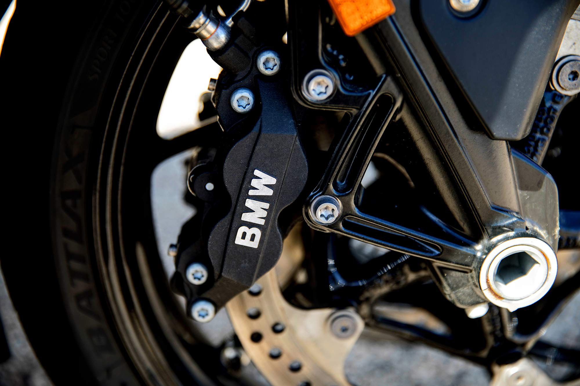 Eight calipers (total) plus ABS Pro will stop anything, anywhere.