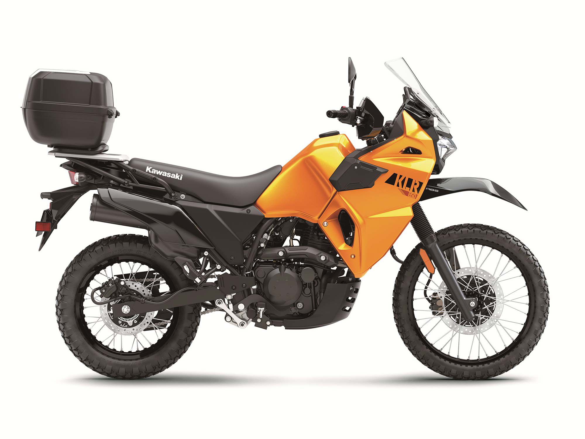 The Traveler is a trim that adds a hint of OE accessories to the base KLR.