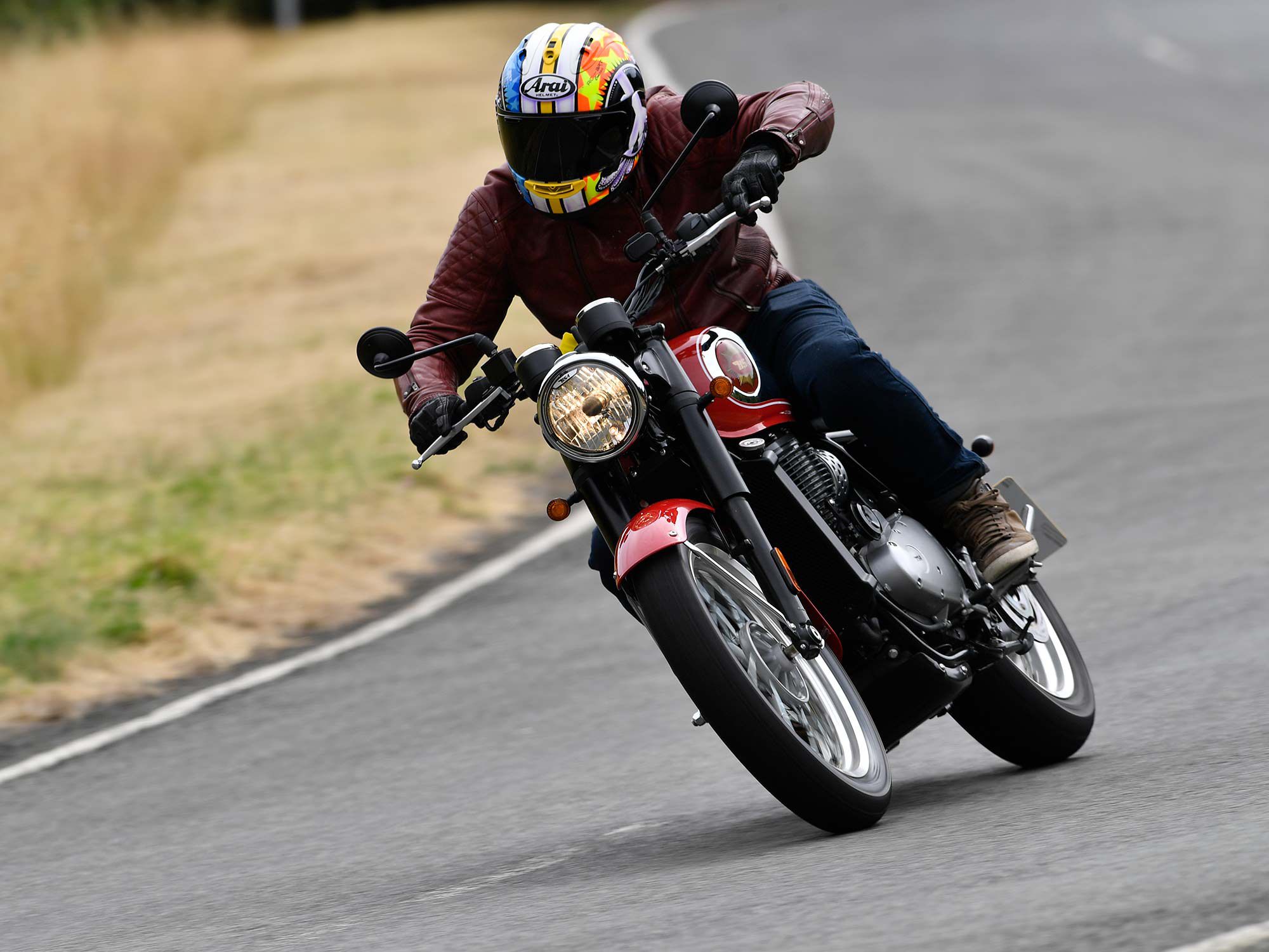 Our man got an exclusive ride on the new BSA Gold Star in England, where production will eventually be moved to (currently India).