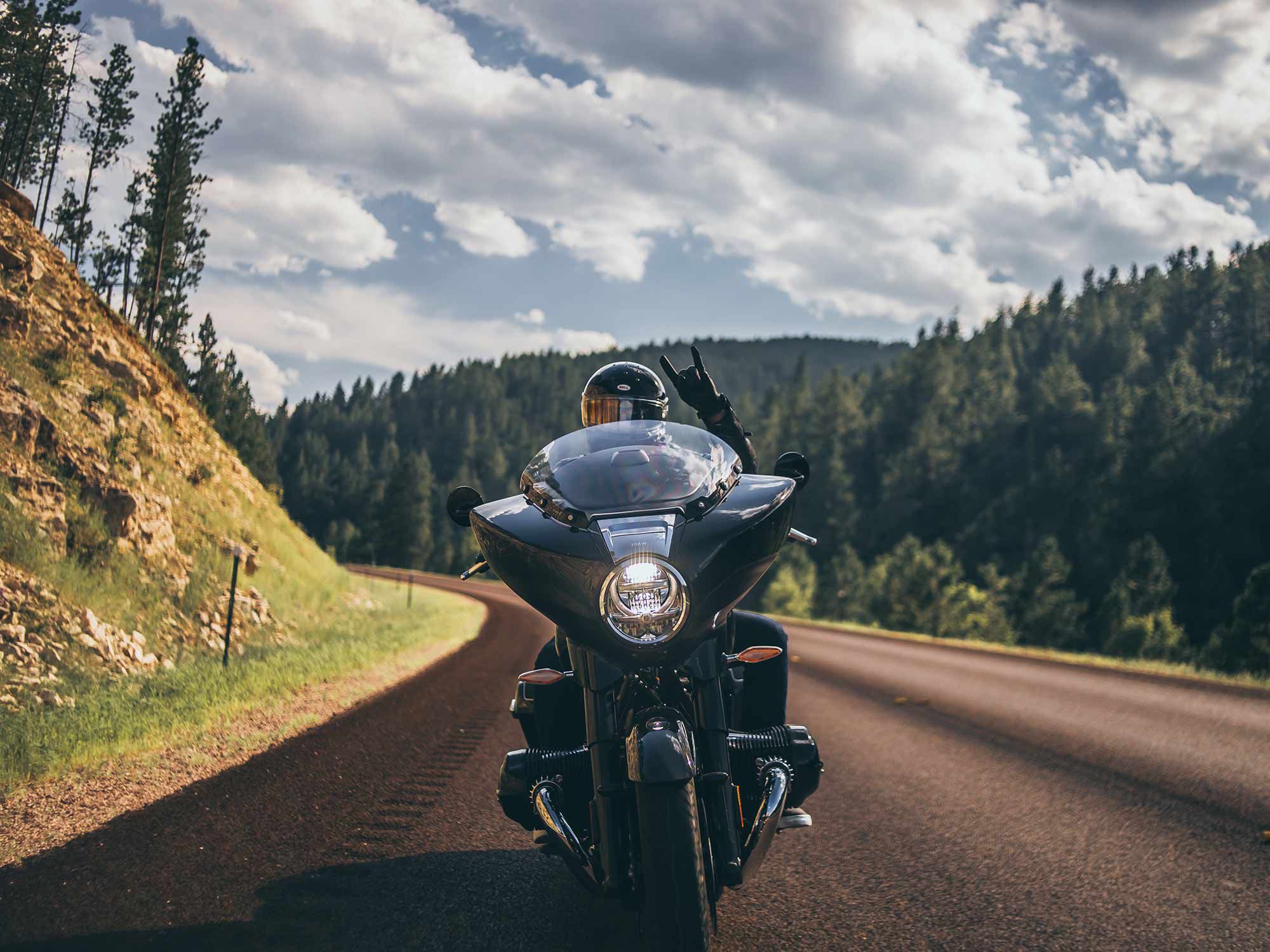 It can’t be all Harleys: A BMW R 18 B invades the Black Hills.