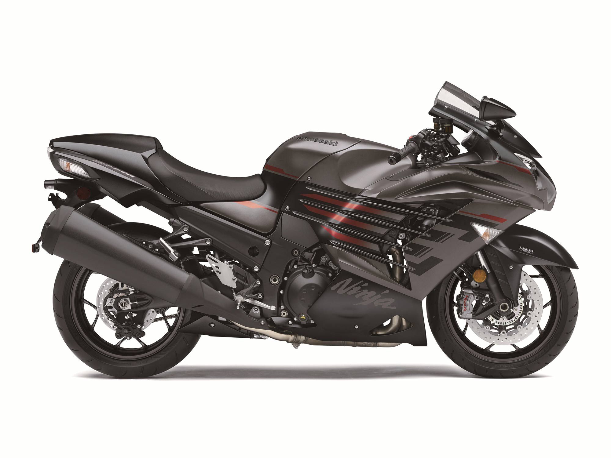 Kawasaki’s fast, comfortable ZX-14R hasn’t seen many changes since 2012, but continues as a great alternative to Suzuki’s Hayabusa.