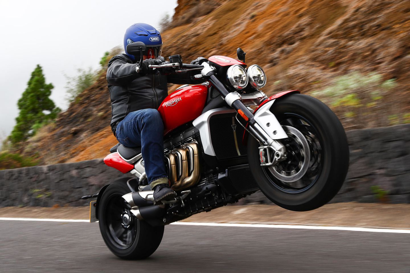 The Rocket 3’s 2,458cc triple is as entertaining as you might expect, as demonstrated by <i>Cycle World</i>’s first test aboard the 2020 model (shown here).