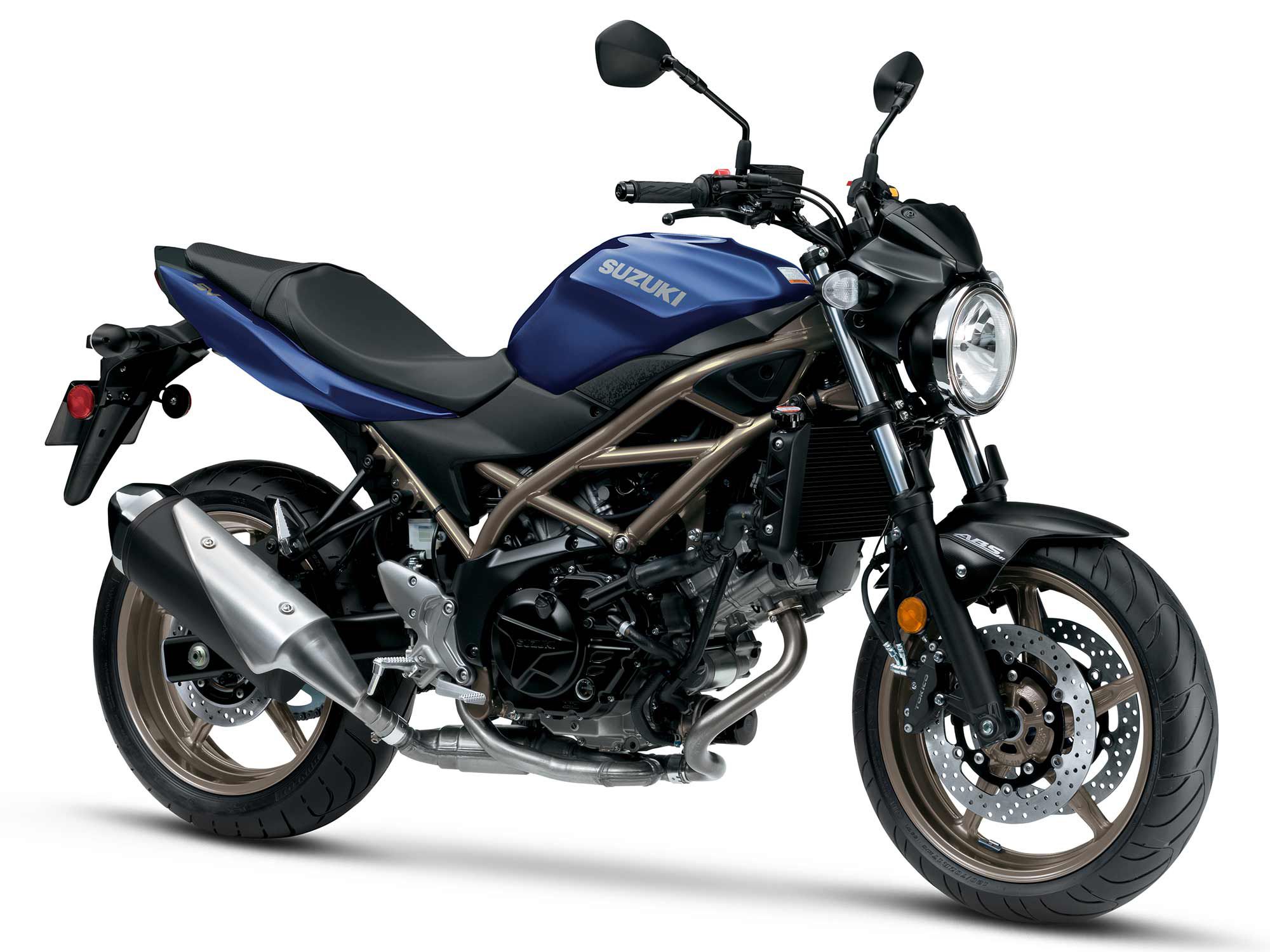 The 2023 Suzuki SV650 ABS in Metallic Reflective Blue will price at $7,849.