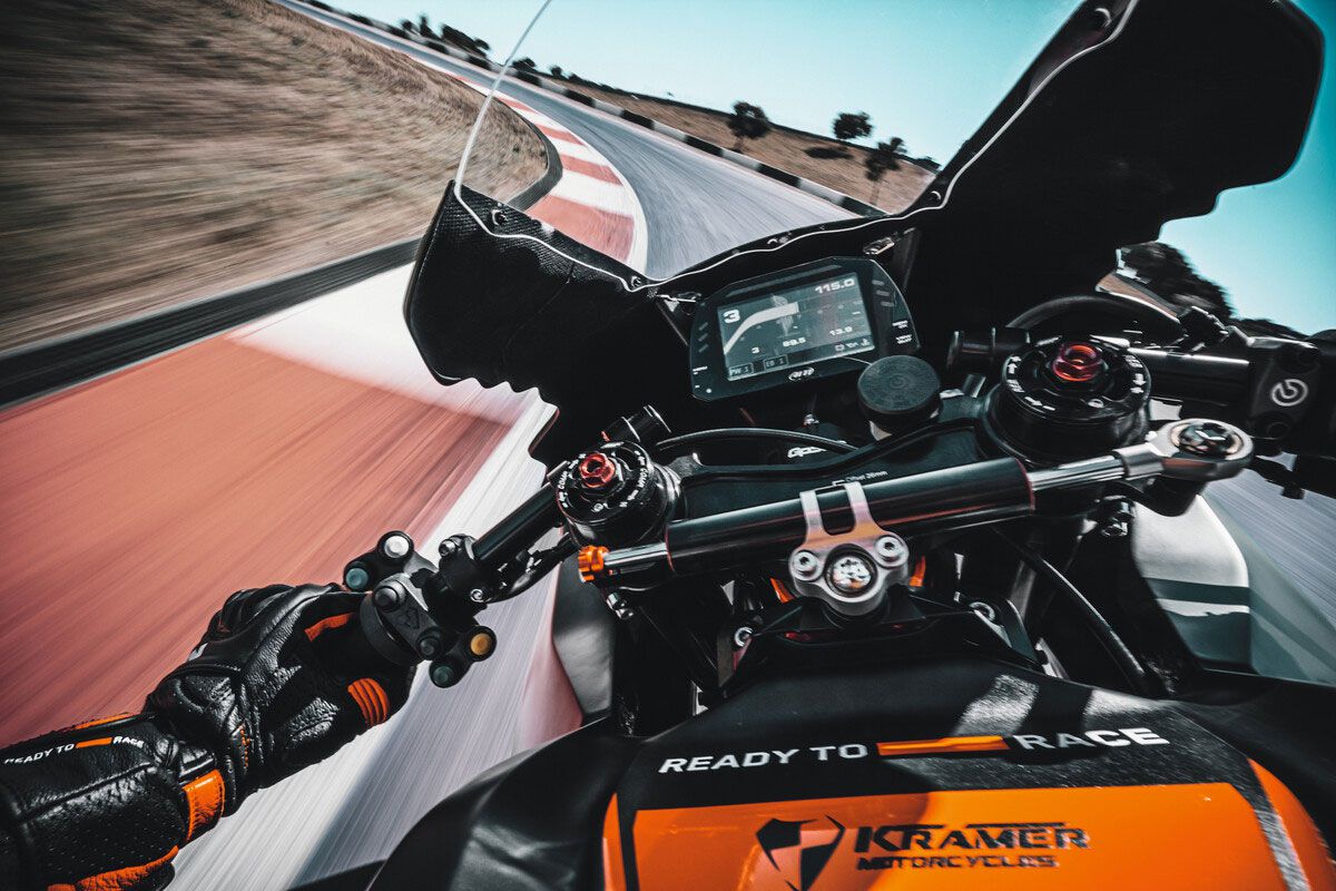 Your left hand will tell you how you did: TFT AiM MXS 1.2 Race dash breaks down your trackday stats.