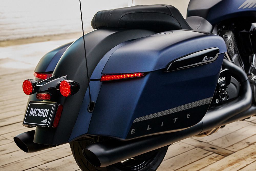The integrated saddlebags provide over 18 gallons of storage.