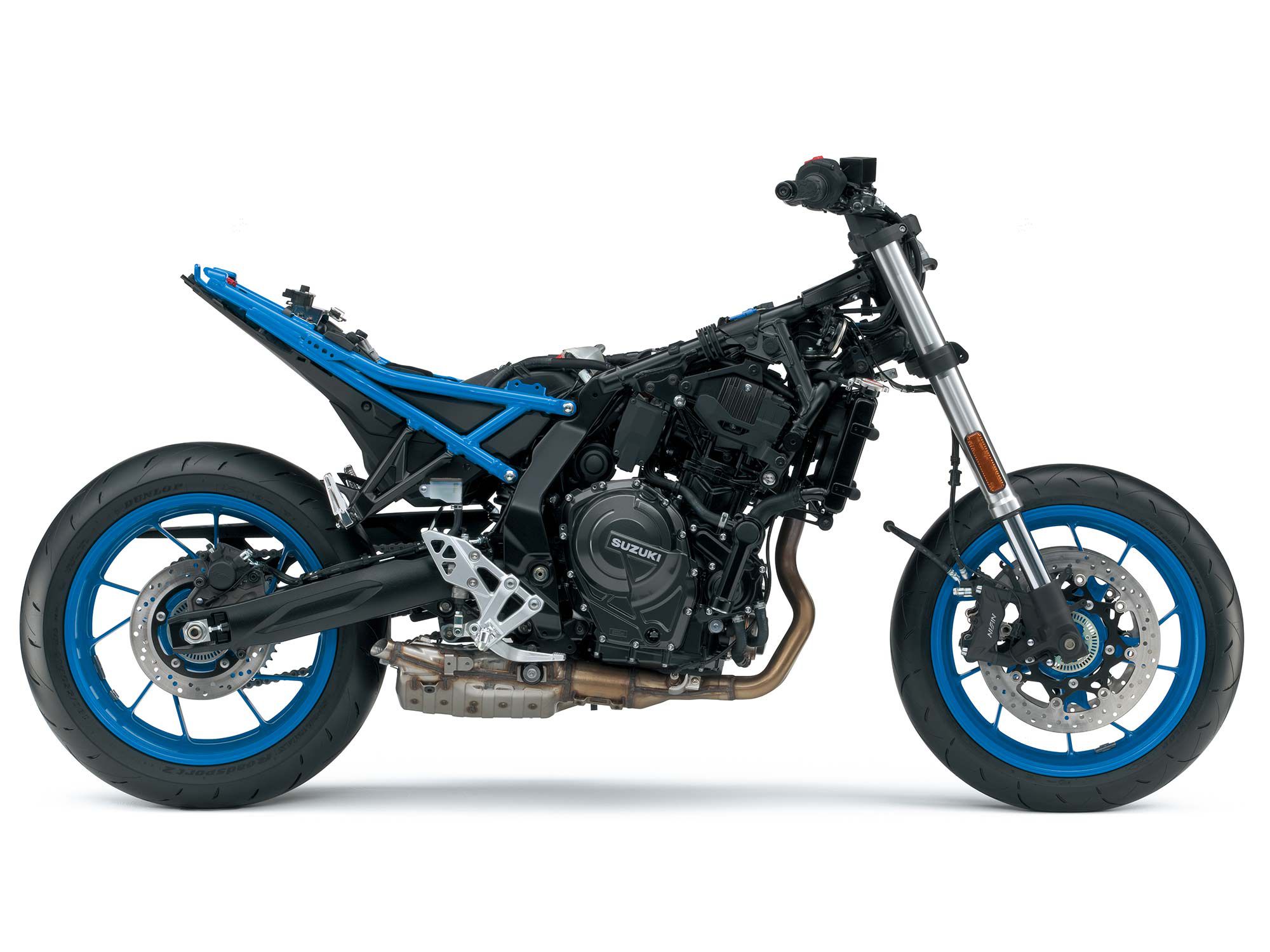 Suzuki Motor shows off its new parallel-twin-powered four-stroke internal combustion gasoline engine that will power new 2023 motorcycles and beyond.