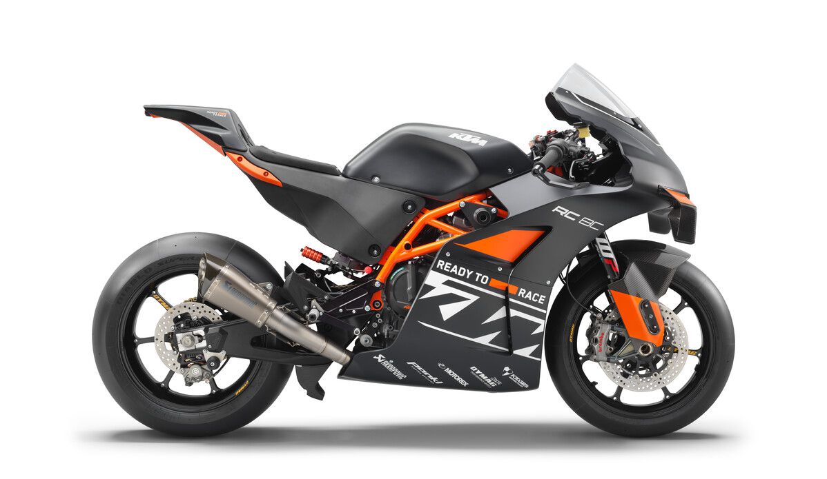 Just 313 pounds of winged trackday fun: the 2023 KTM RC 8C.
