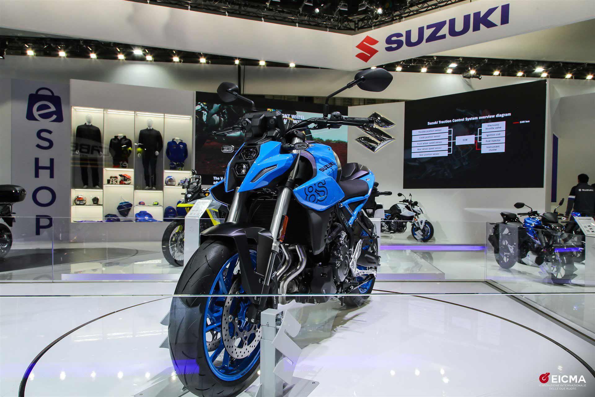 How now, Honda? The Suzuki GSX-8S, with (you guessed it) a parallel-twin mill.