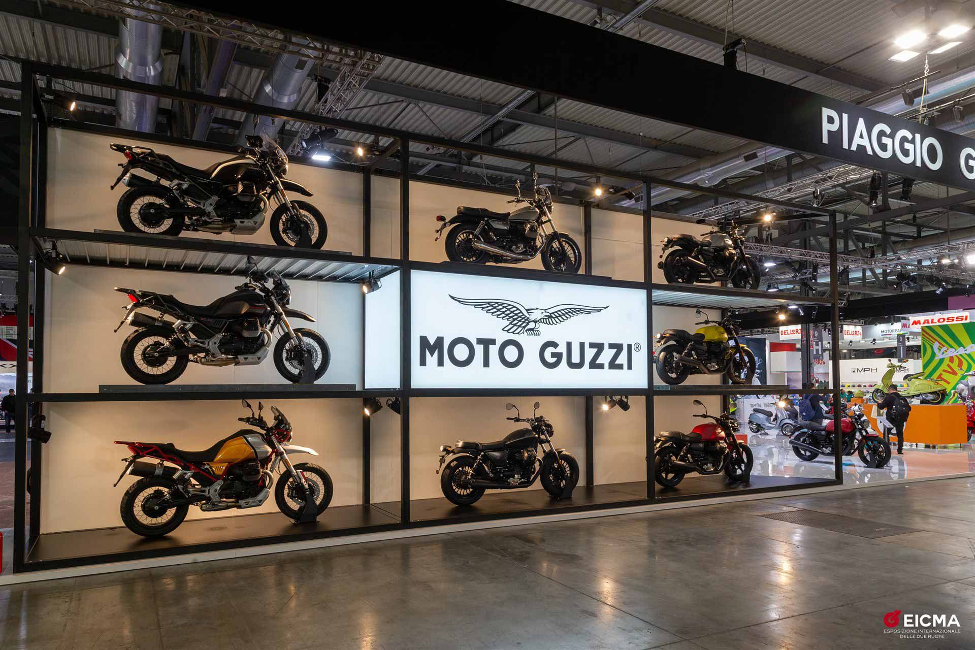 It’s a short drive from Mandello to Milan, so Moto Guzzi made the most of it.