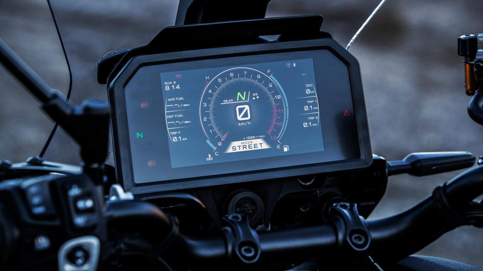 The bike gets a new 7-inch, full-color TFT instrument panel.