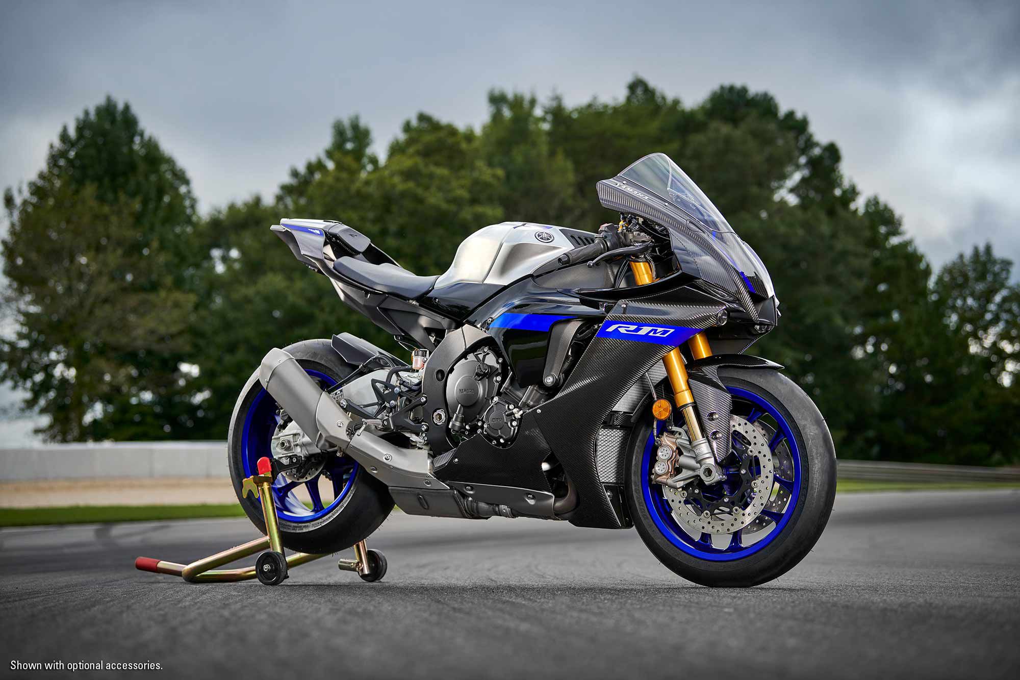 The Yamaha YZF-R1M is another well-established model we’re always pleased to ride.