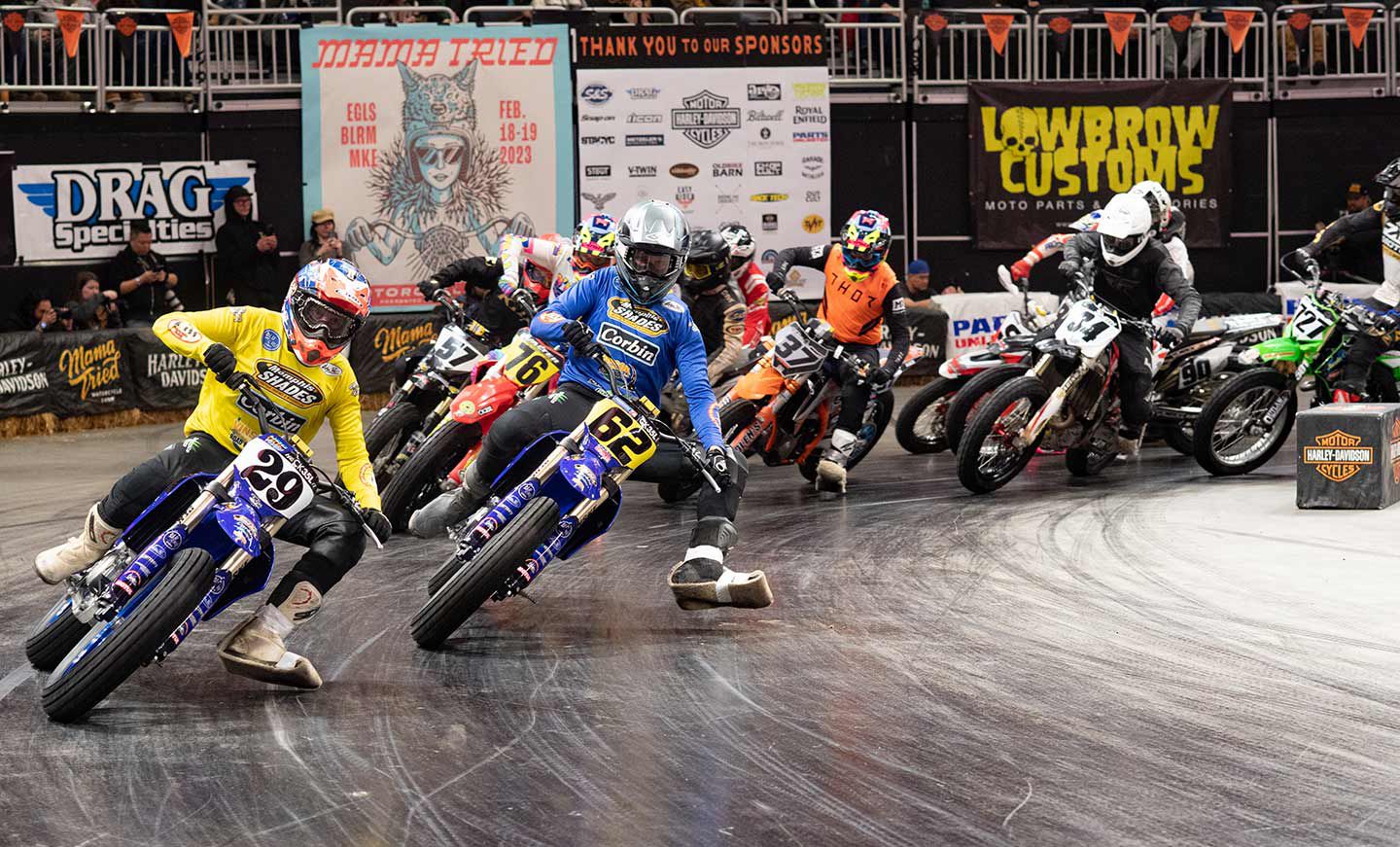 Steel shoes on the carpet: AA Pro racing in full effect.