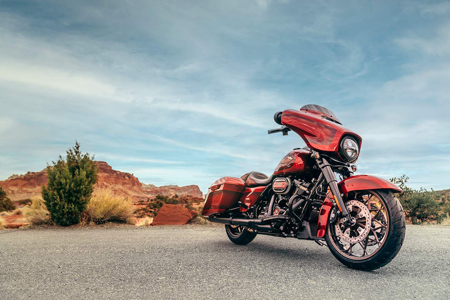 Is there a more iconic image than a Harley-Davidson against the American West?