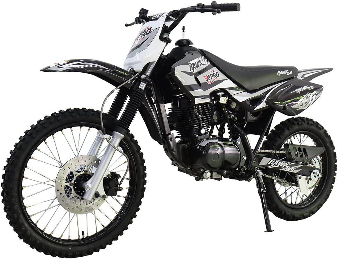 X-PRO Hawk 150cc Dirt Bike Pit Bike Dirt Pit Bike 19/16 Wheels ...