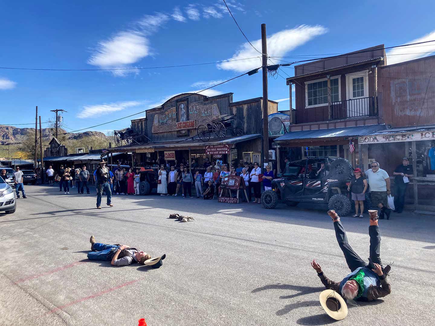 Some of the finest writing and acting west of the Pecos happens in Oatman. Here, an aspiring bank robber gets what’s coming.