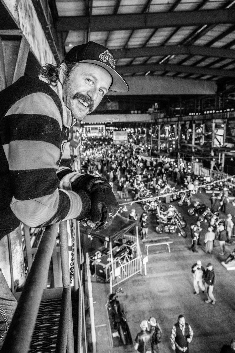 Founder, moto-savant, and See See Motor Coffee fanatic Thor Drake put together the first One Moto party in a shabby warehouse after he noticed “there wasn’t a common place for ‘everyone else’ ” in the motorcycle custom world. He wants everyone to feel welcome at the One, he Says.