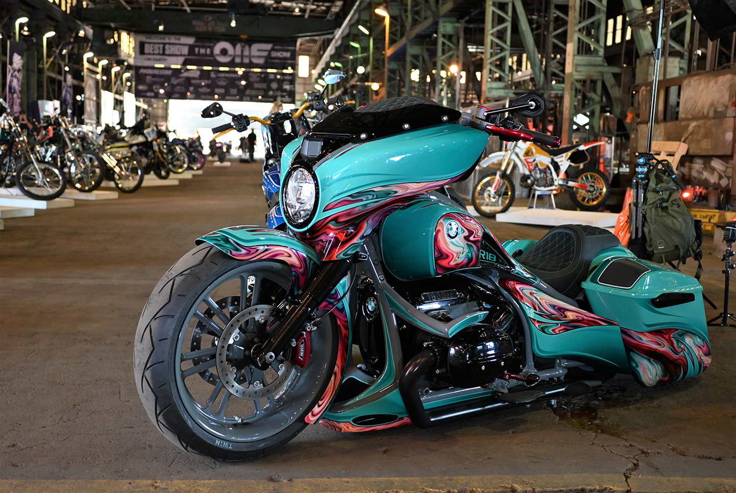 No shortage of Beemers of all kinds this year, including this slammed 2023 R 18 bagger from Fred Kodlin.