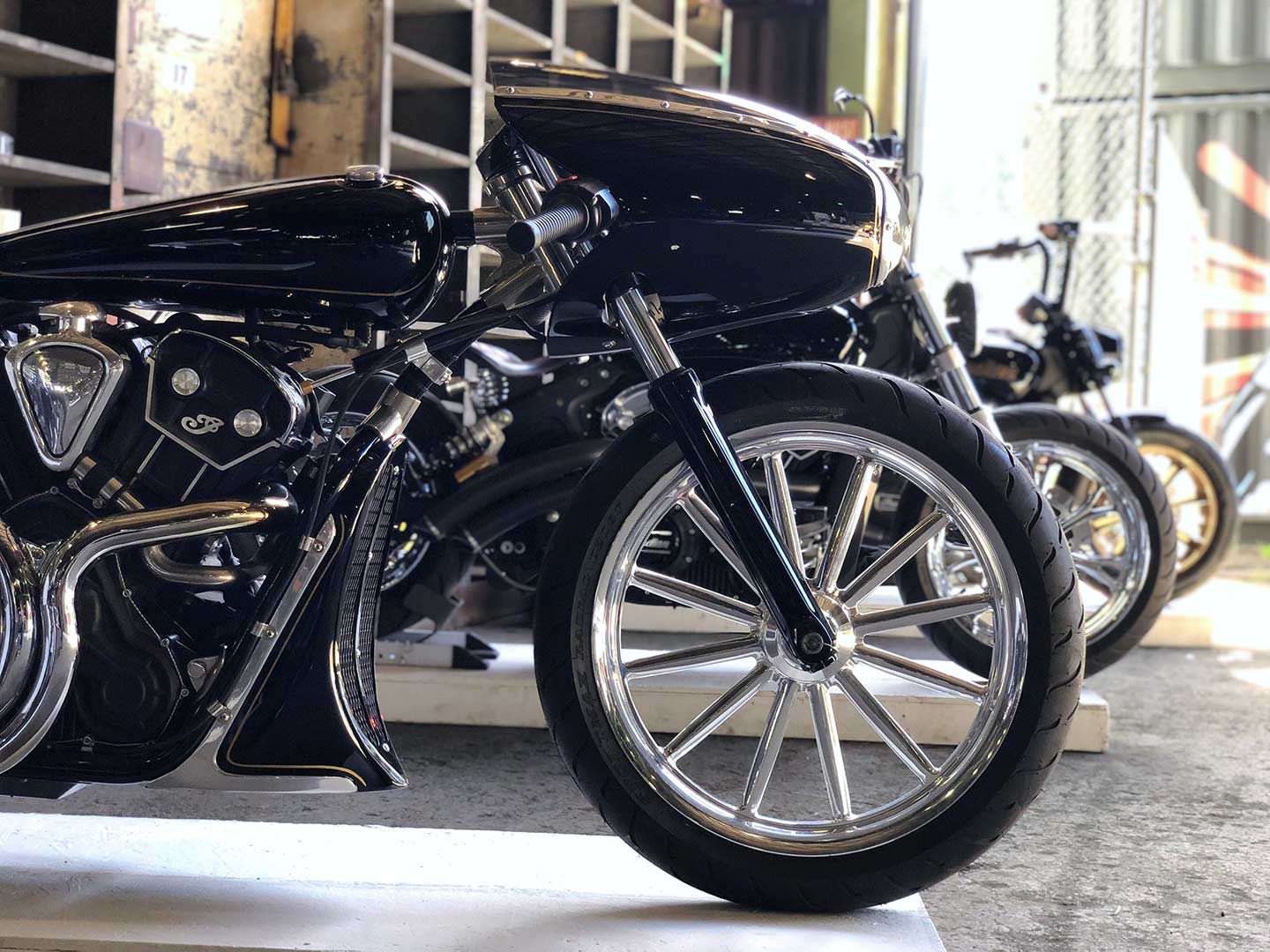 Indian Motorcycle was one of this year’s presenting sponsors, and had almost a dozen custom bikes displayed.