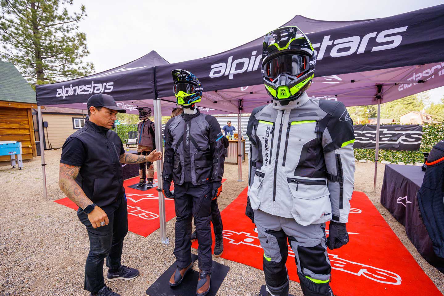 Alpinestars media lead Heath Cofran shows off Alpinestars new all-weather and touring-friendly AMT-10R pant and jacket.
