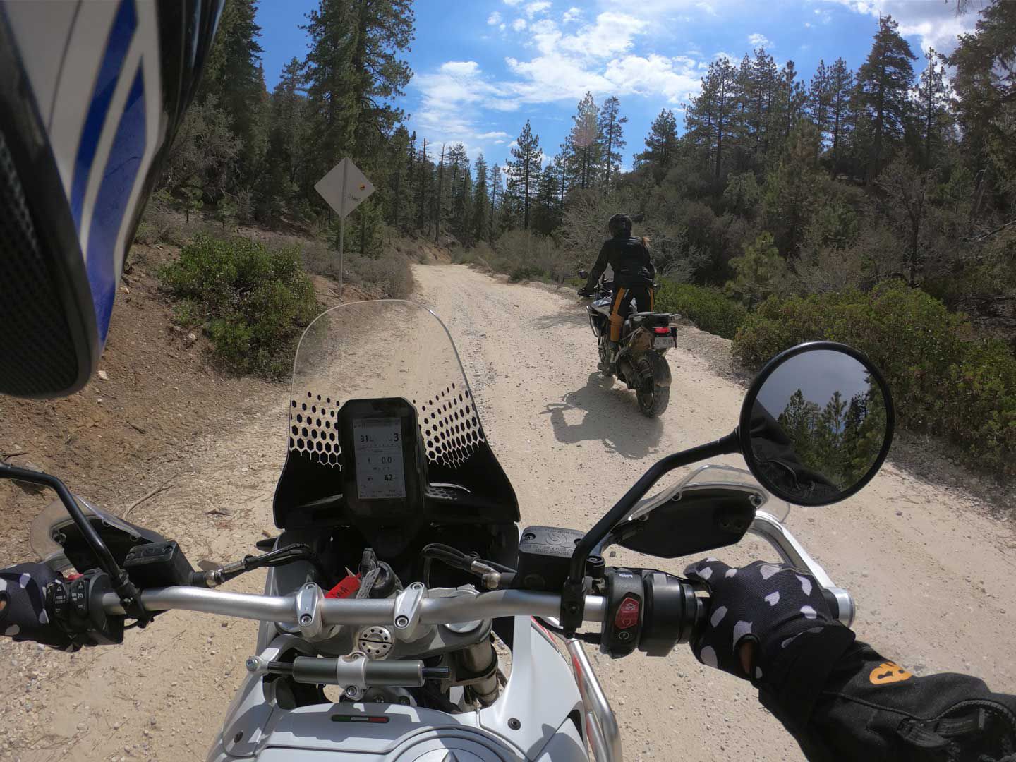 Later in the day we traded our CRF450RL dual sport for Ducati’s DesertX, proving the versatile merit of Alpinestars Venture XT jacket and pant.