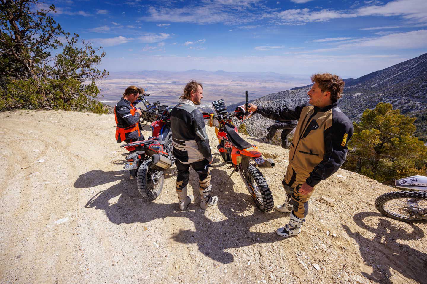 Taking a break in the action, the author records detailed commentary speaking about the adventure in an episode of his MC Dirt series.