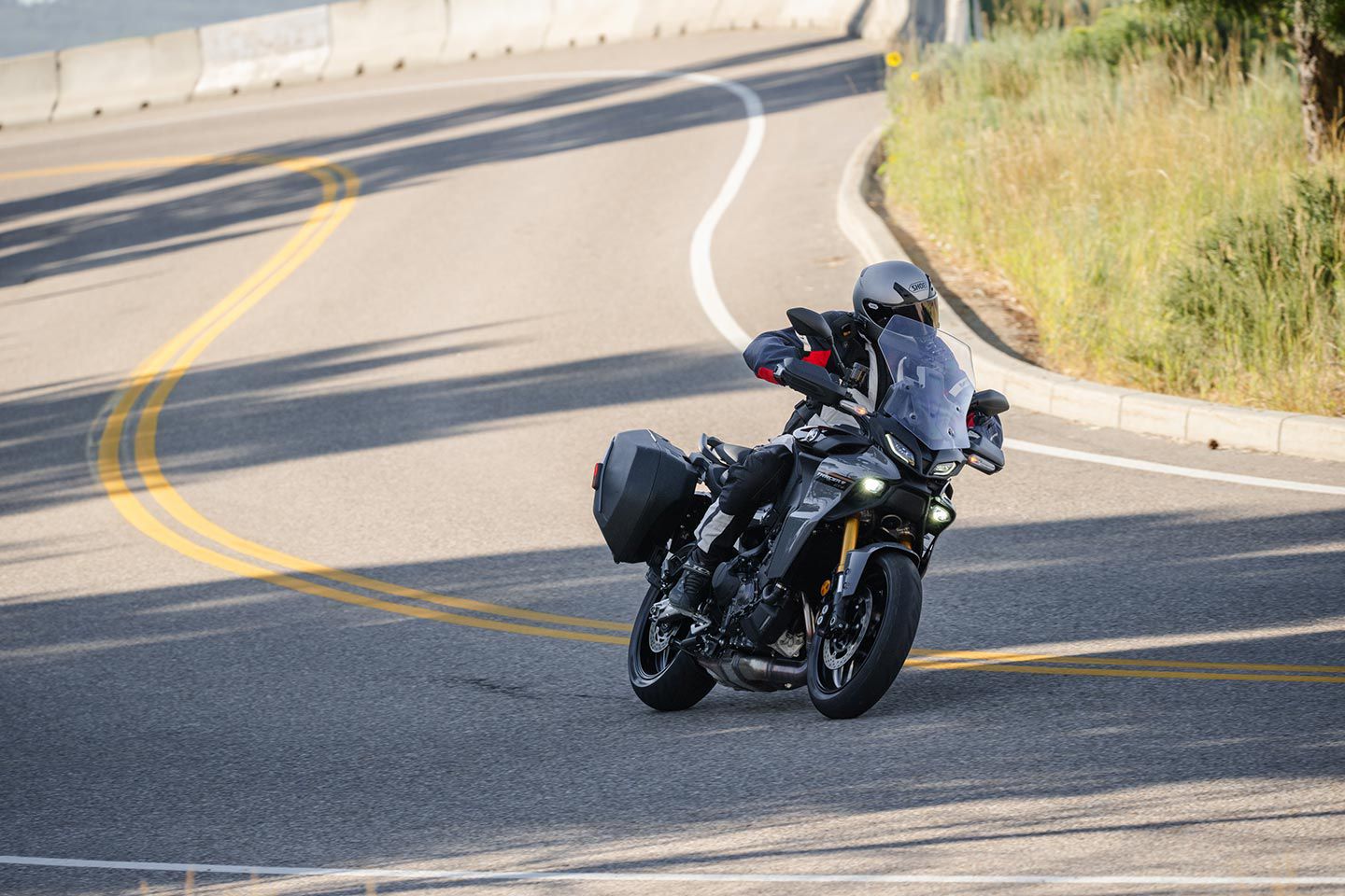 Yamaha’s 2024 Tracer 9 GT+ is a capable and versatile middleweight-plus sport-touring rig, but it ain’t cheap at $16,499.