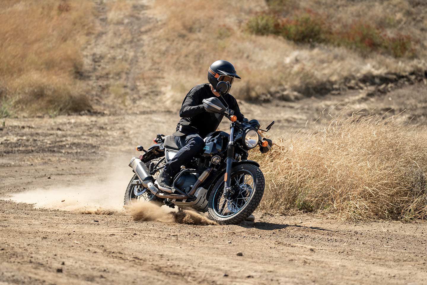 After two days of riding the Scram 411 proves a versatile bike for urban adventures.